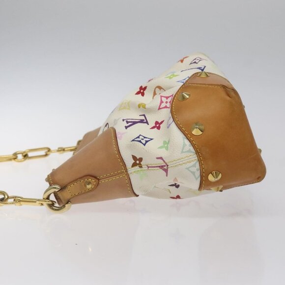 LOUIS VUITTON Monogram Multicolor Judy MM Bag 2Way White M40255 LV Auth 125291 - Picture 4 of 16